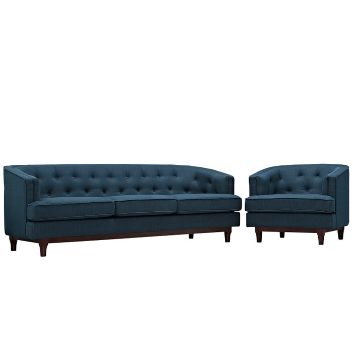 EEI-2450-AZU-SET Coast Living Room Set Set Of 2 By Modway