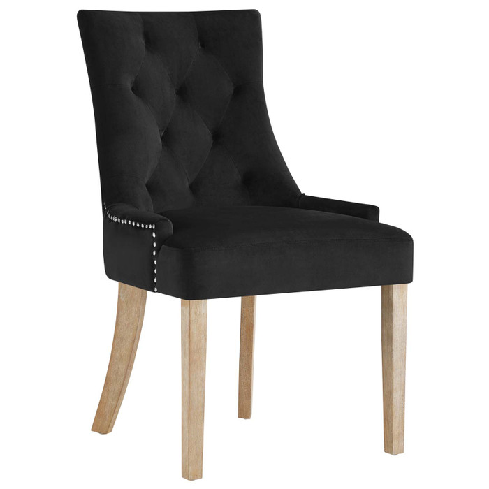EEI-2577-BLK Pose Performance Velvet Dining Chair By Modway