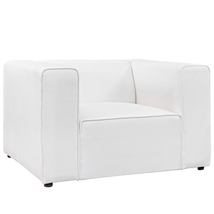 EEI-2718-WHI Mingle Upholstered Fabric Armchair By Modway