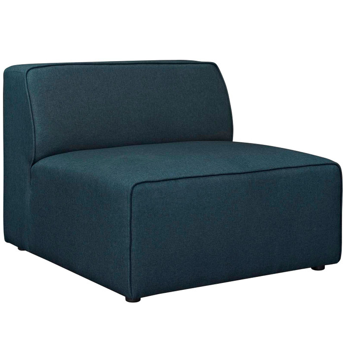 EEI-2724-BLU Mingle Fabric Armless Sofa By Modway