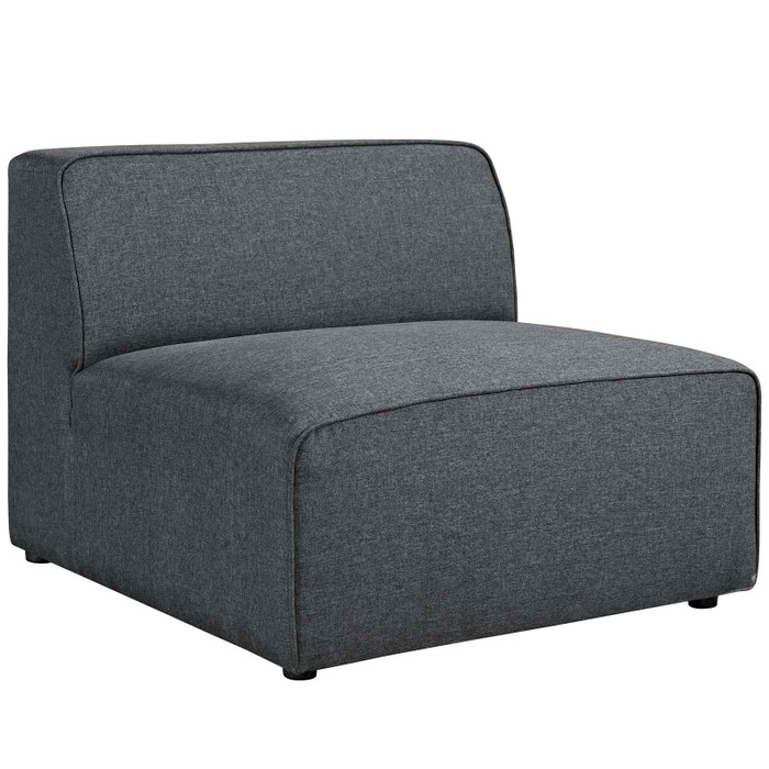 EEI-2724-GRY Mingle Fabric Armless Sofa By Modway