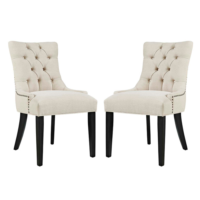 EEI-2743-BEI-SET Regent Dining Side Chair Fabric Set Of 2 By Modway