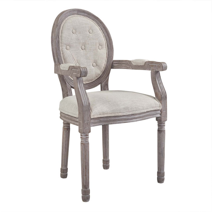 EEI-2796-BEI Arise Vintage French Dining Armchair By Modway