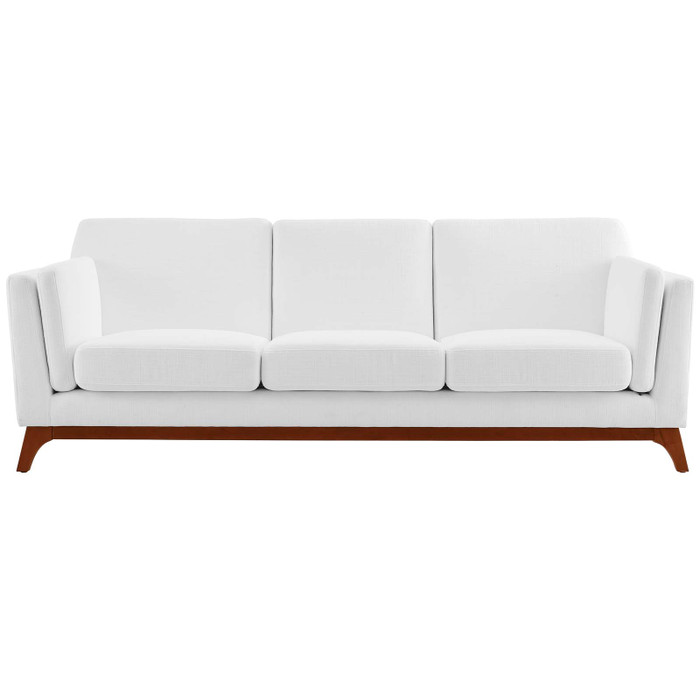 EEI-3062-WHI Chance Upholstered Fabric Sofa By Modway