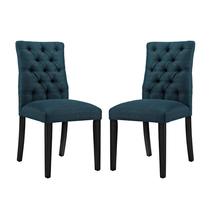EEI-3474-AZU Duchess Dining Chair Fabric Set Of 2 By Modway