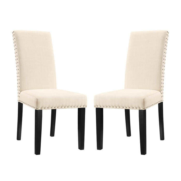 EEI-3551-BEI Parcel Dining Side Chair Fabric Set Of 2 By Modway