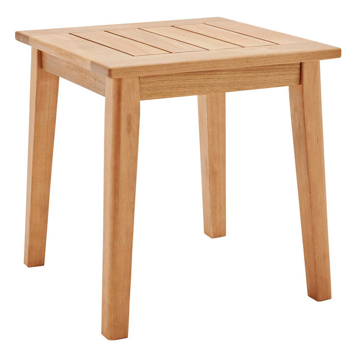 EEI-3712-NAT Viewscape Outdoor Patio Ash Wood End Table By Modway