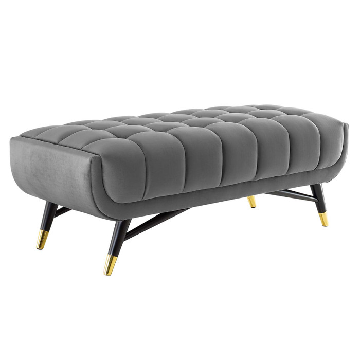 EEI-4242-GRY Adept 47.5" Performance Velvet Bench By Modway
