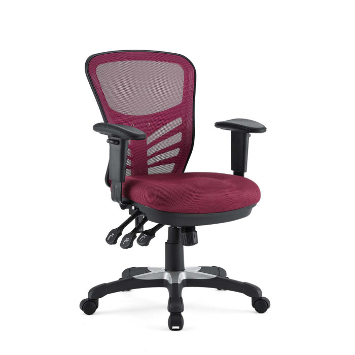 EEI-757-RED Articulate Mesh Office Chair By Modway
