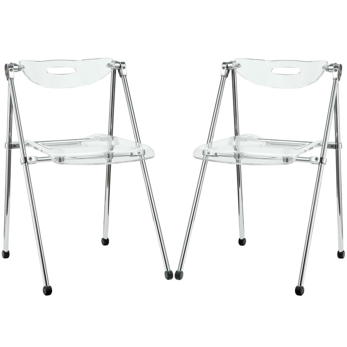 EEI-923-CLR Telescope Dining Chairs Set Of 2 By Modway