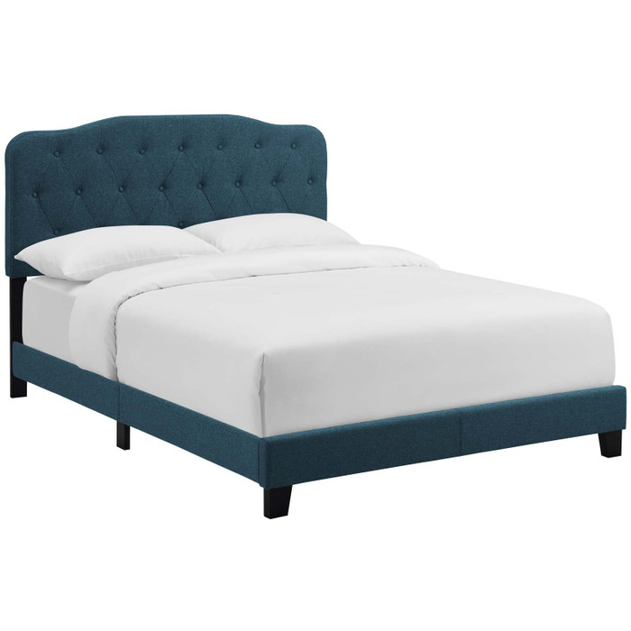 MOD-5840-AZU Amelia Queen Upholstered Fabric Bed By Modway
