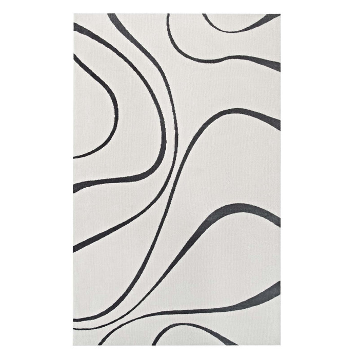 R-1002D-810 Therese Abstract Swirl 8X10 Area Rug By Modway