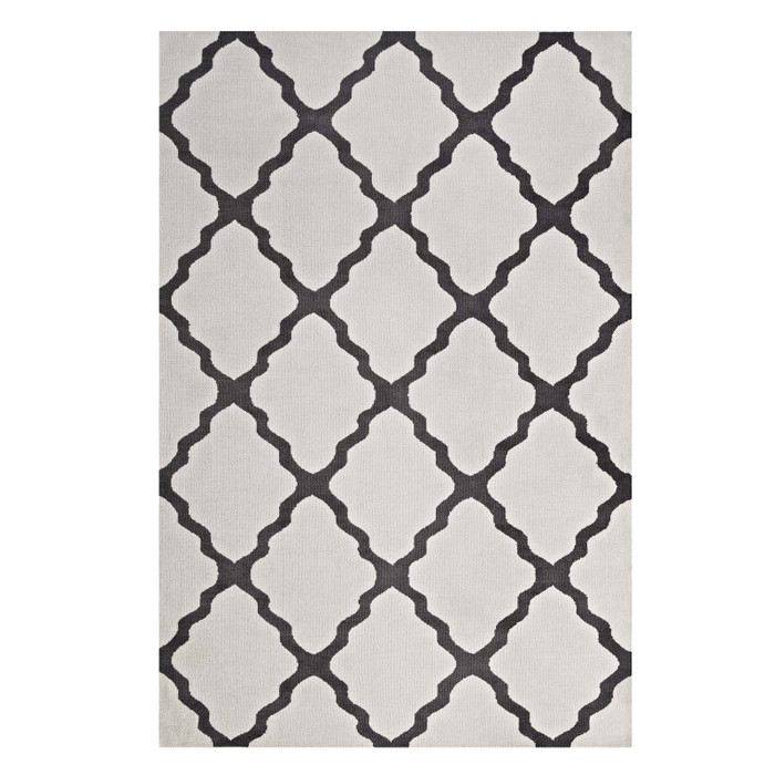 R-1003D-58 Marja Moroccan Trellis 5X8 Area Rug By Modway