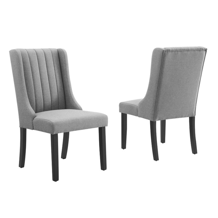 EEI-4245-LGR Renew Parsons Fabric Dining Side Chairs - Set Of 2 By Modway