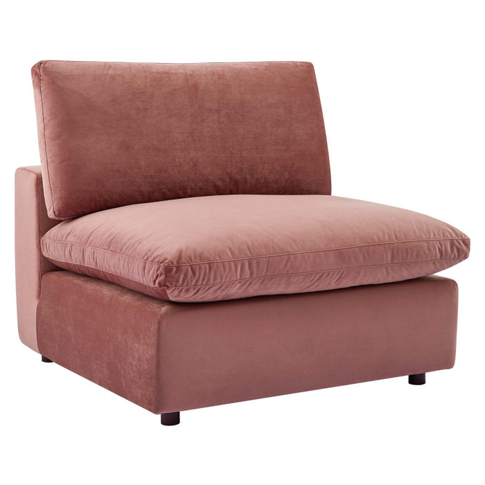 EEI-4367-DUS Commix Down Filled Overstuffed Performance Velvet Armless Chair By Modway