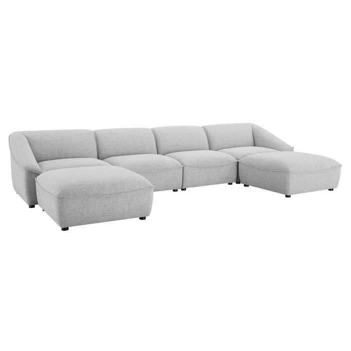 EEI-5409-LGR Comprise 6-Piece Living Room Set By Modway