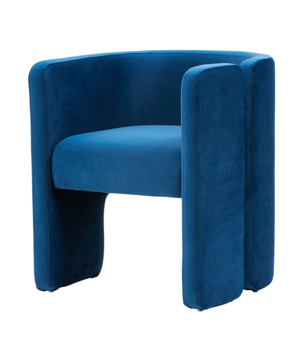 Modrest Tirta Modern Blue Accent Chair VGRHAC-234-L-BLUE-CH