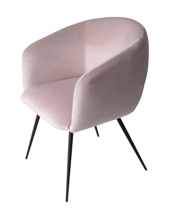 Modrest Luzerne - Modern Pink Velvet Dining Chair VGYFDC1041-PNK-DC
