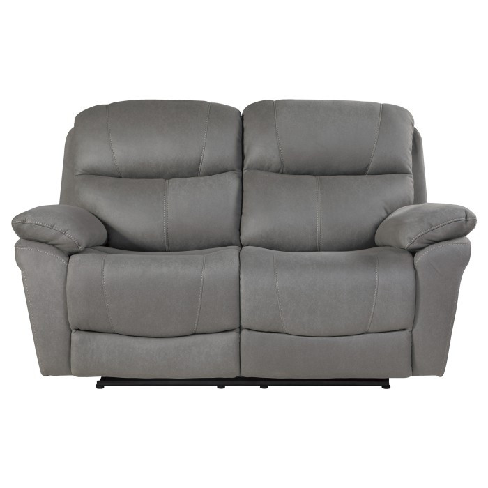 Longvale Power Double Reclining Love Seat With Power Headrests 9580GY-2PWH