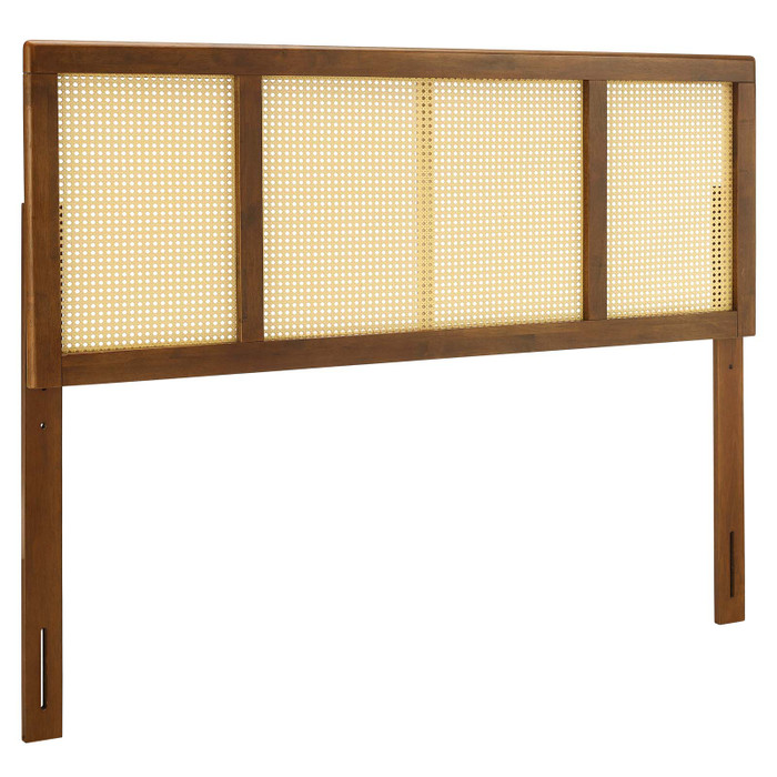 MOD-6202-WAL Delmare Cane King Headboard By Modway