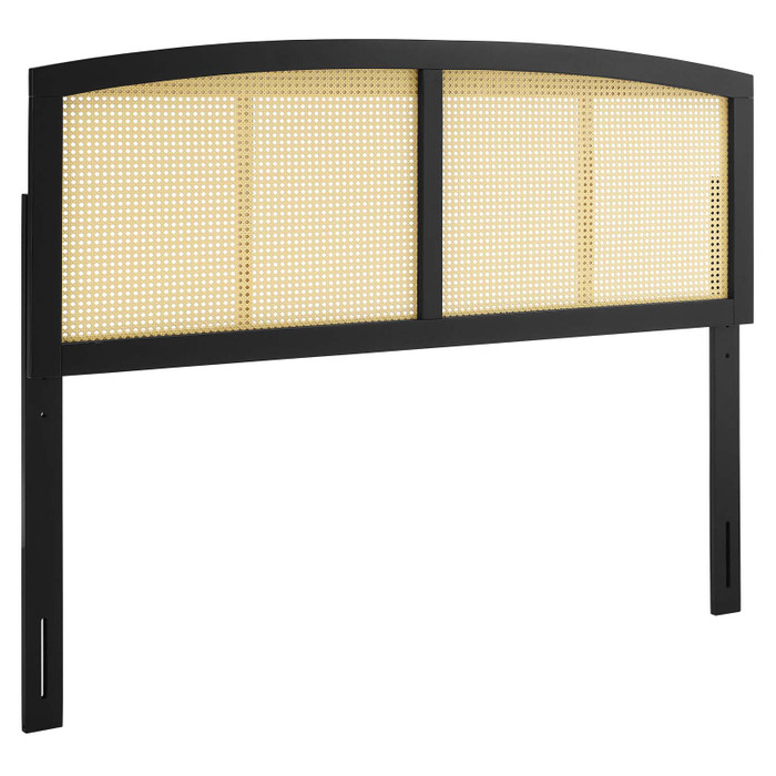 MOD-6205-BLK Halcyon Cane King Headboard By Modway