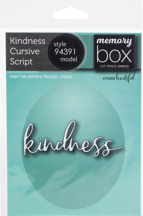 Memory Box Dies-Kindness Cursive Script (Pack Of 2) 629428