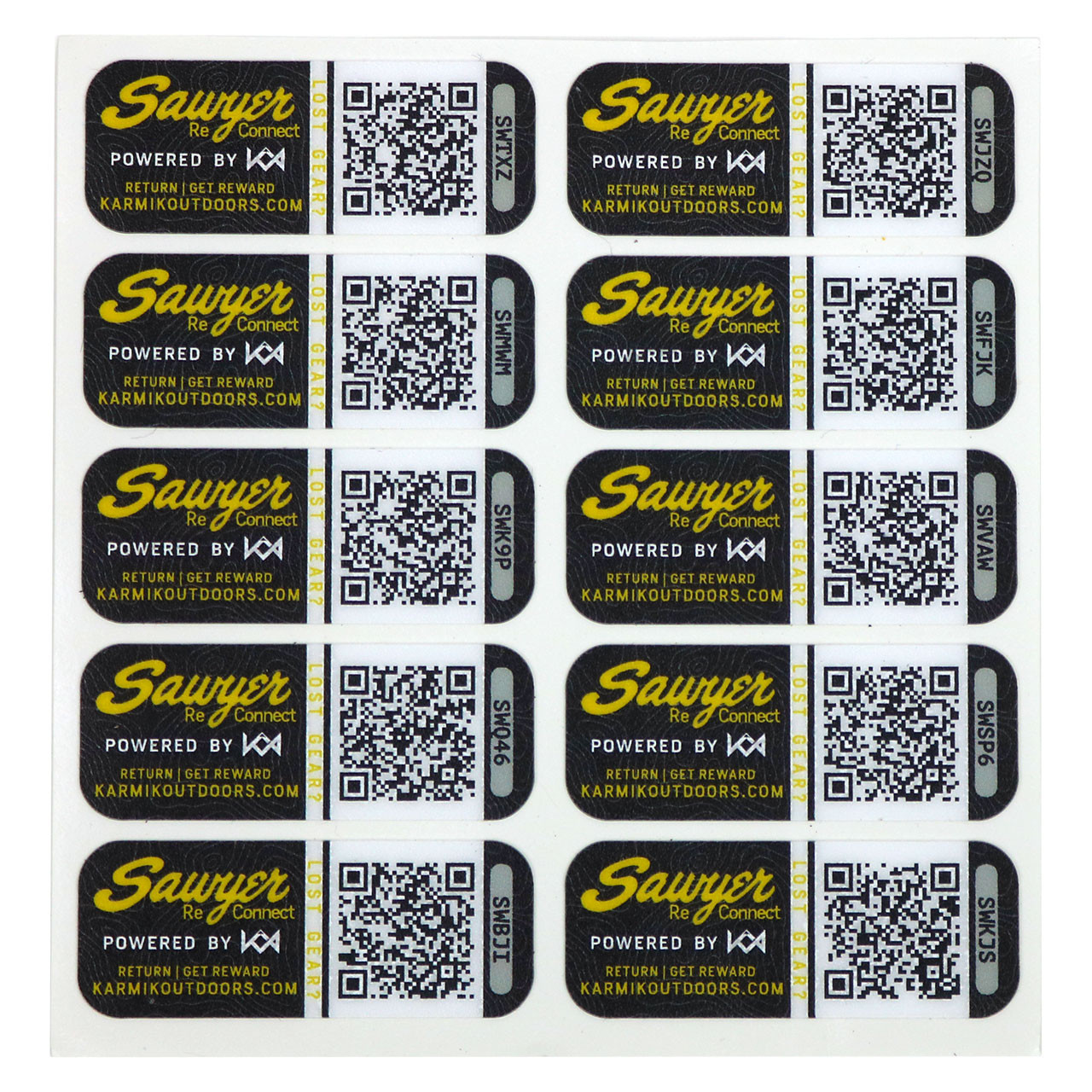 Gear Label Sawyer Karmik Re-connect Gear Labels