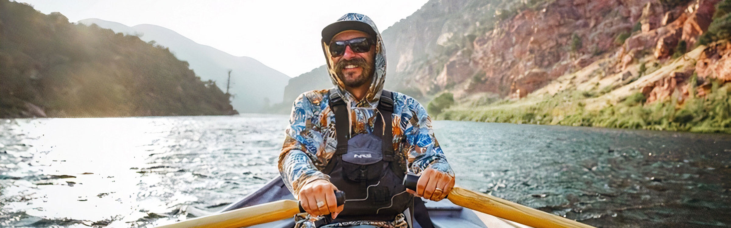 Colby Crossland fly-fishing guide on the water