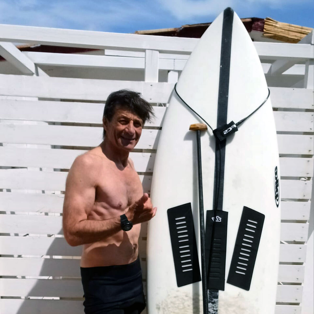 Fabio Giacomini shaping SUP boards