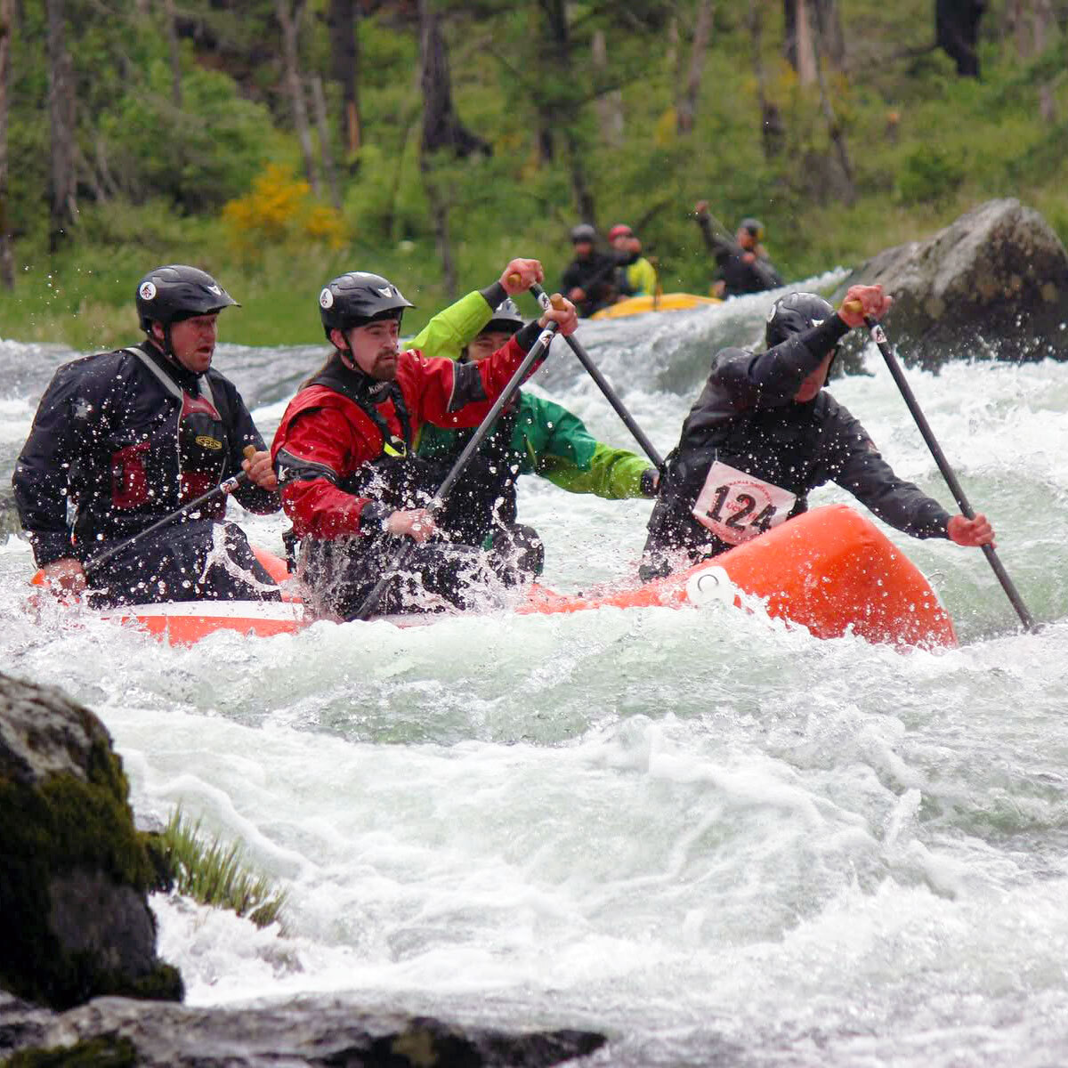 CORT racing whitewater rafts