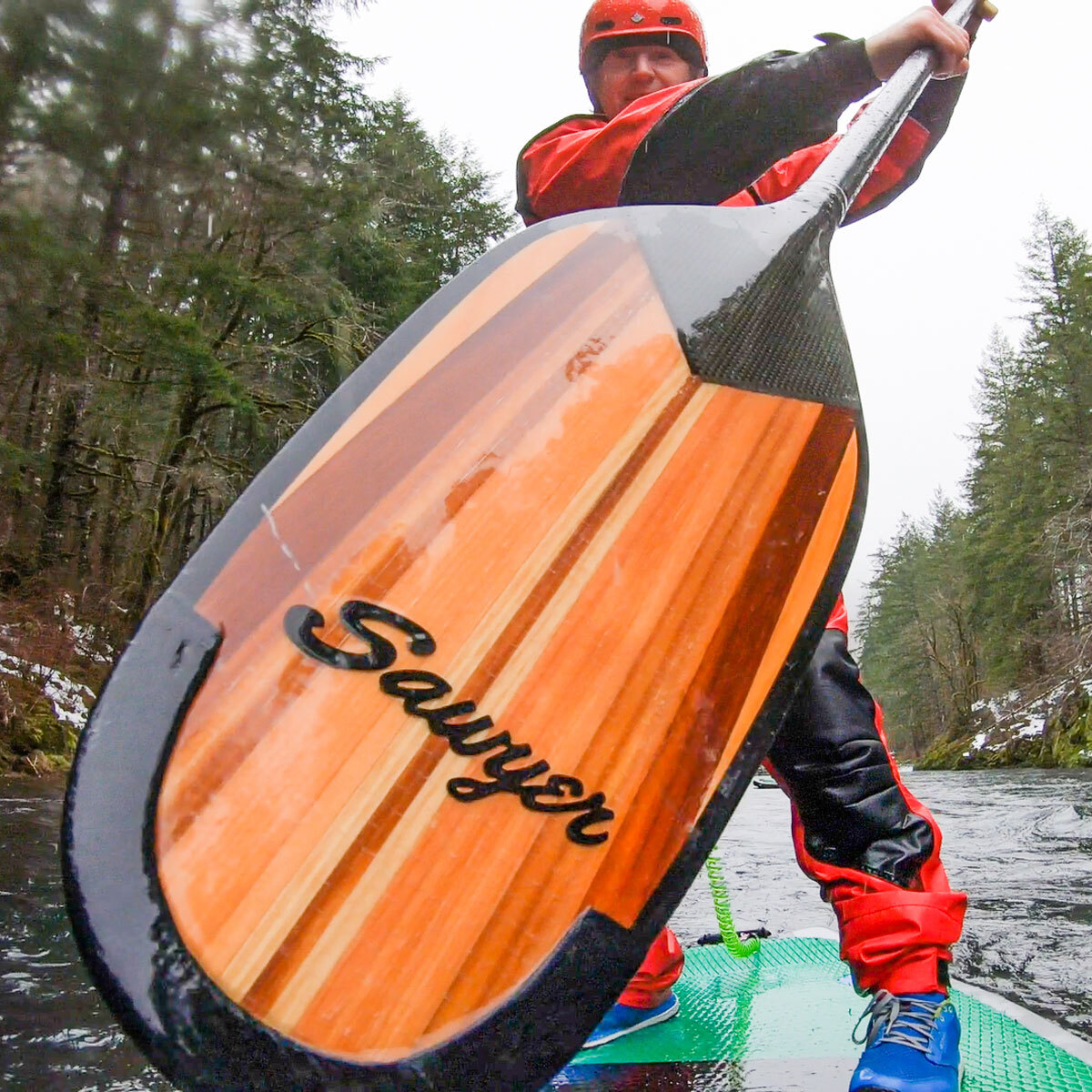Paul Clark using a Sawyer SUPer Styk paddle
