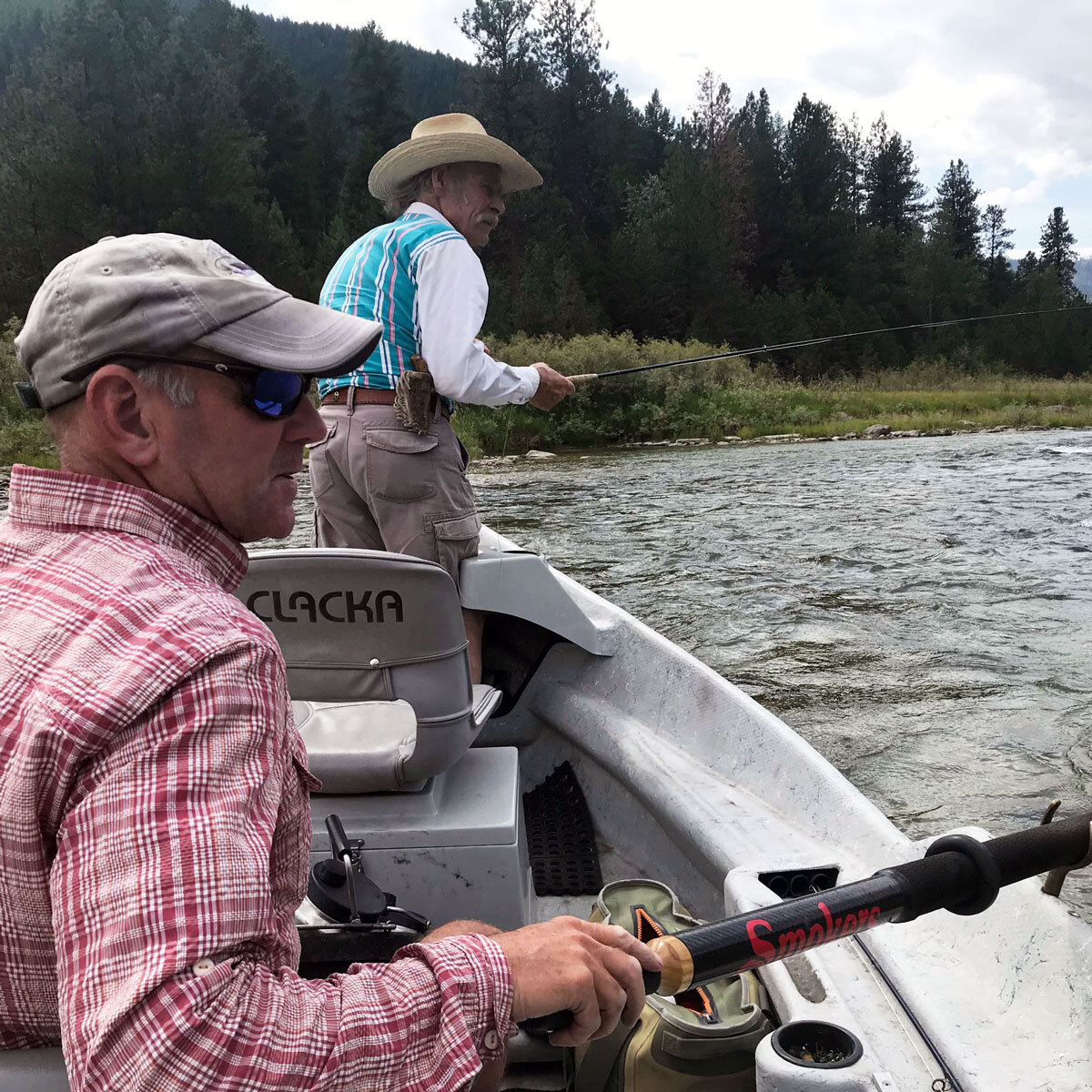 Tim Linehan with Sawyer SMOKER Bandit oars