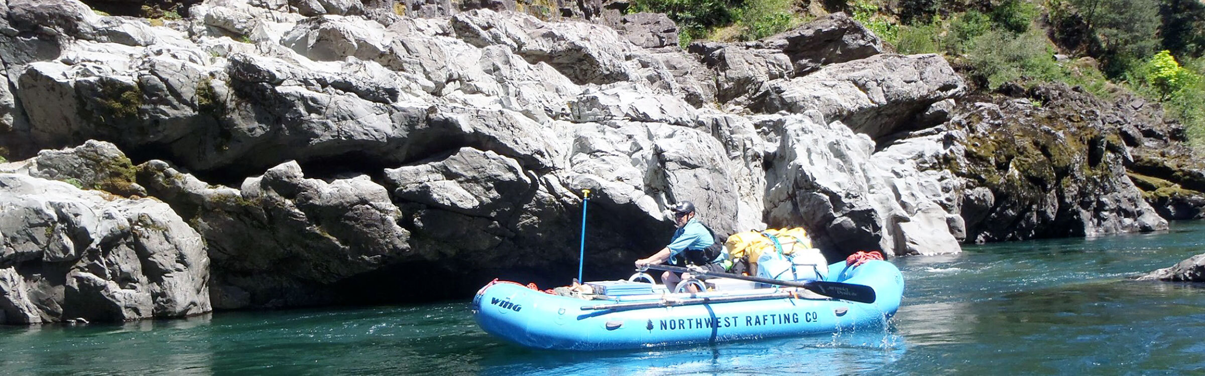 Zach Collier whitewater rafting in Oregon