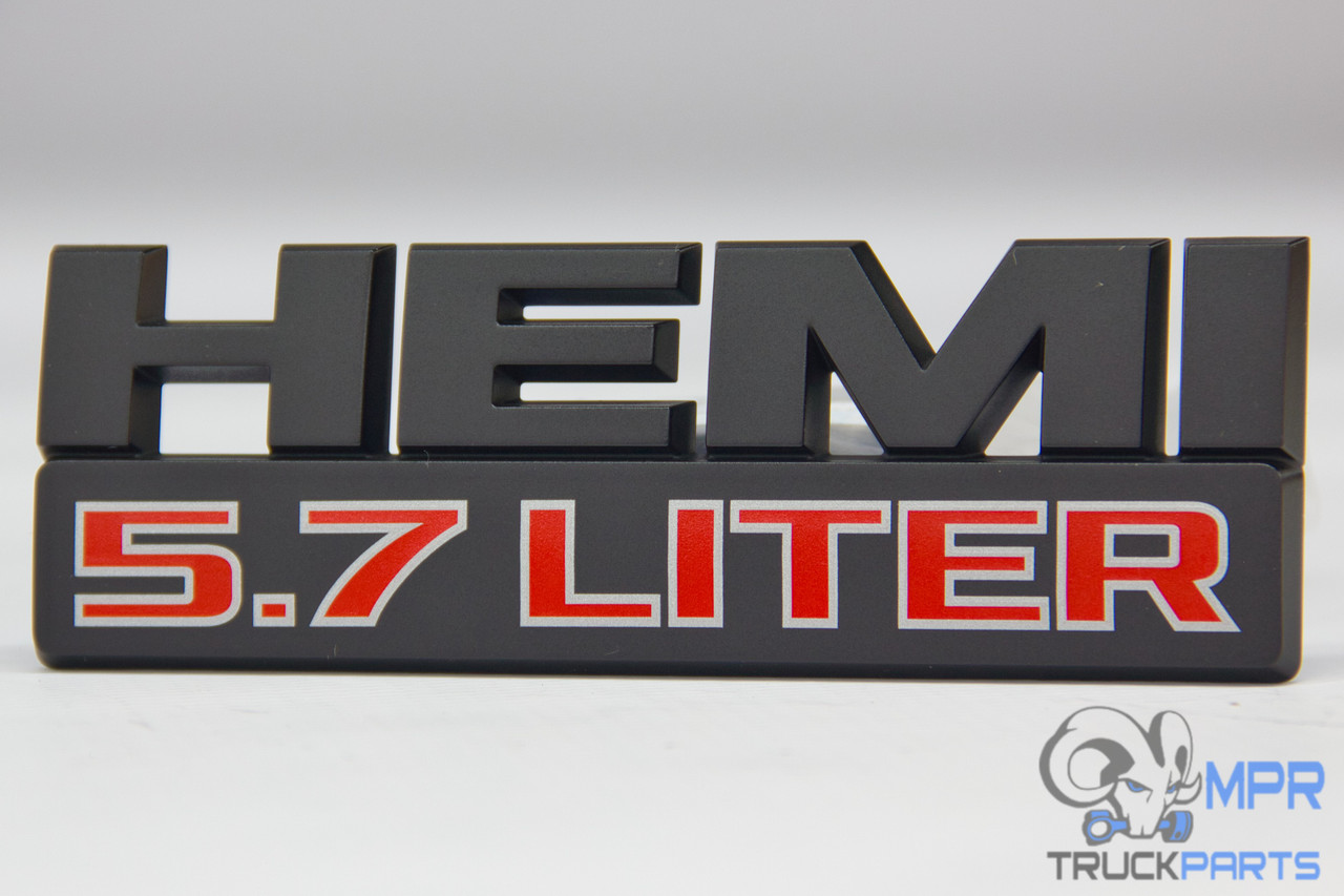 Logo HEMI 5.7 zwart