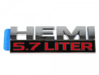 Logo HEMI 5.7 Liter chroom/zwart