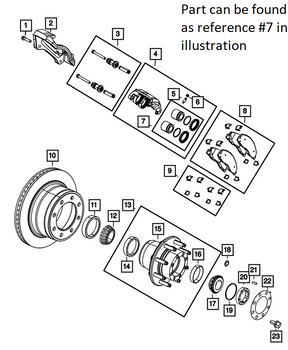 Revisie kit Remklauw achterzijde - Ram 2019+ DJ Powerwagon