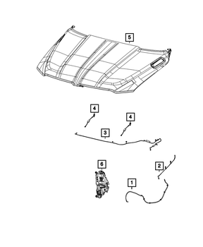 Hose, windshield washer - RAM 1500 20-24