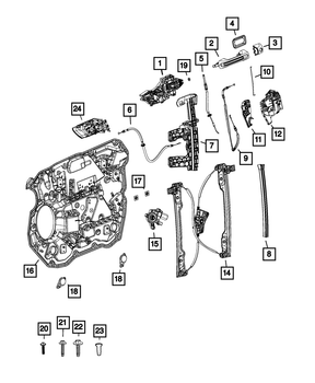 Inside Handle Cable - RAM 1500 19+