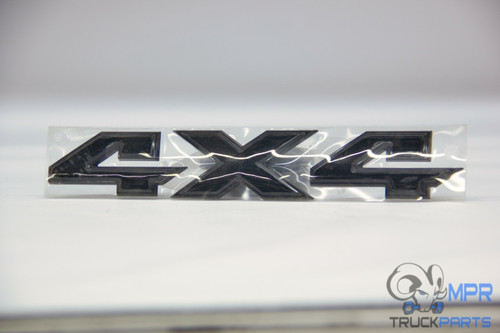 Nameplate, Tailgate 4X4 Zwart