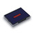 Ideal 5860 Replacement Ink Pad 2 Color Blue and Red