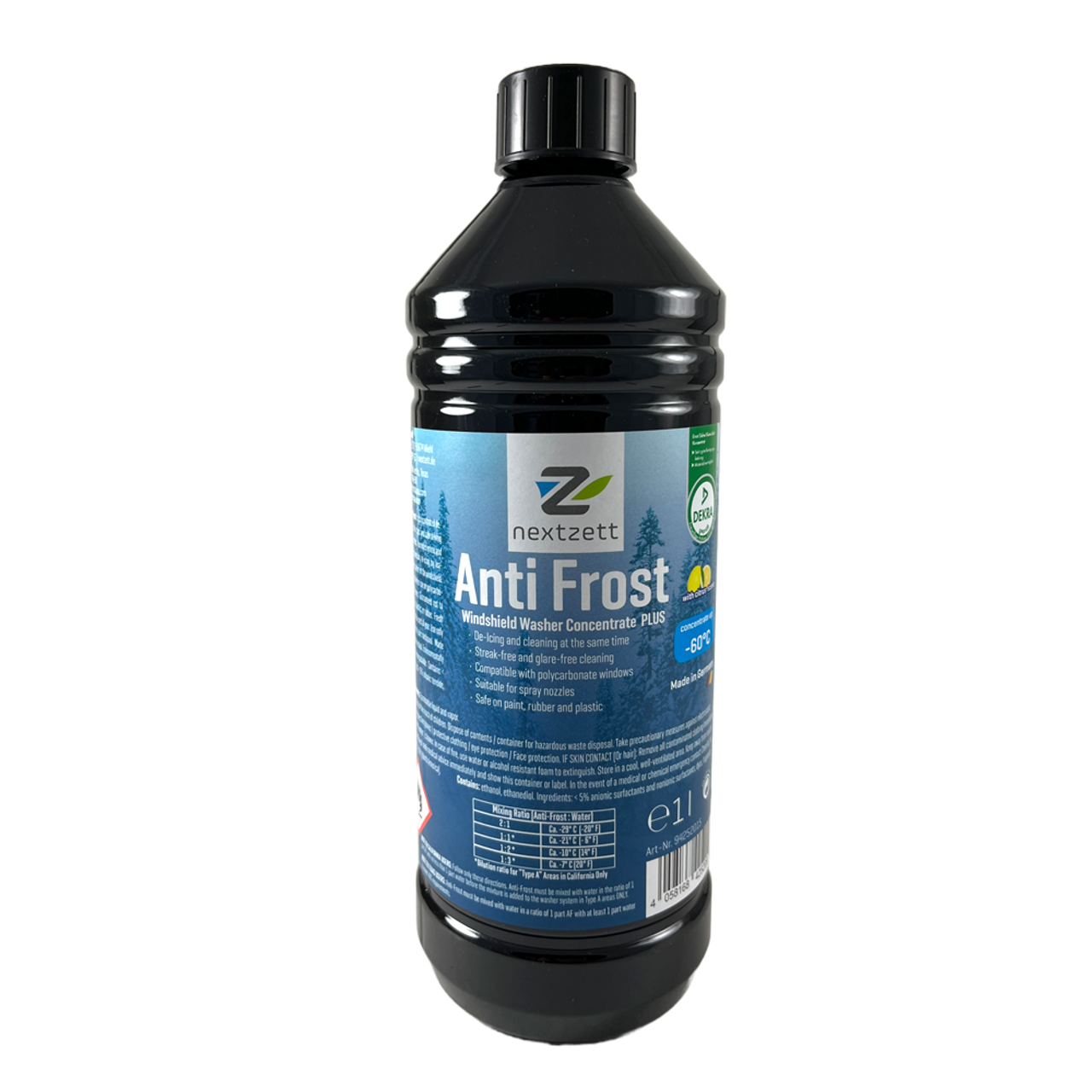 Anti Frost Concentrated Winter Washer Fluid 33.8 fl oz (1L) - Methanol-free