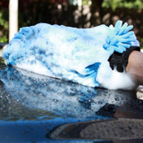 washing car shampoo suds wash mitt microfiber