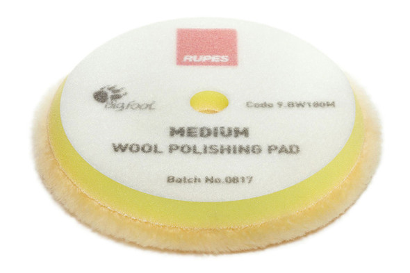 Rupes Medium Wool Pad - Yellow 6.7 IN