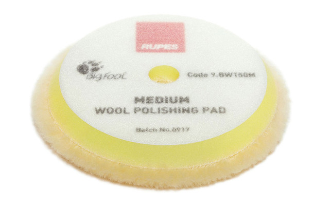 Rupes Medium Wool Pad - Yellow 5.7 IN