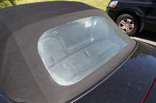 Is there any way to clear up a plastic rear window on a convertible top  that is yellowed but not cracked? - Quora