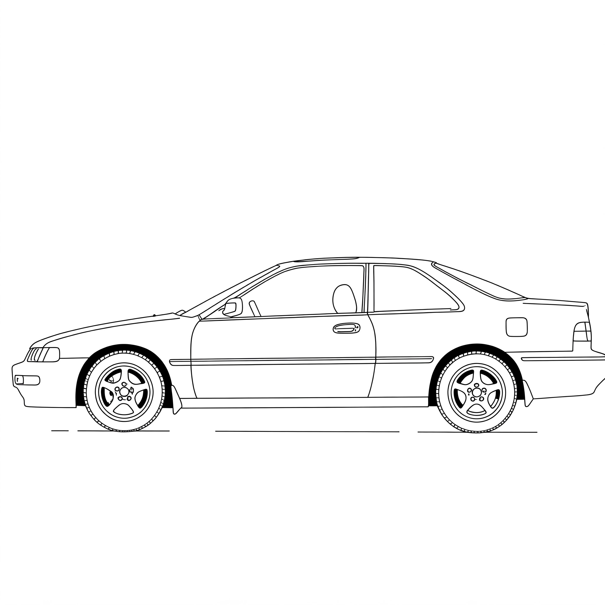 Illustrated profile outline of the Acura CL 2nd gen