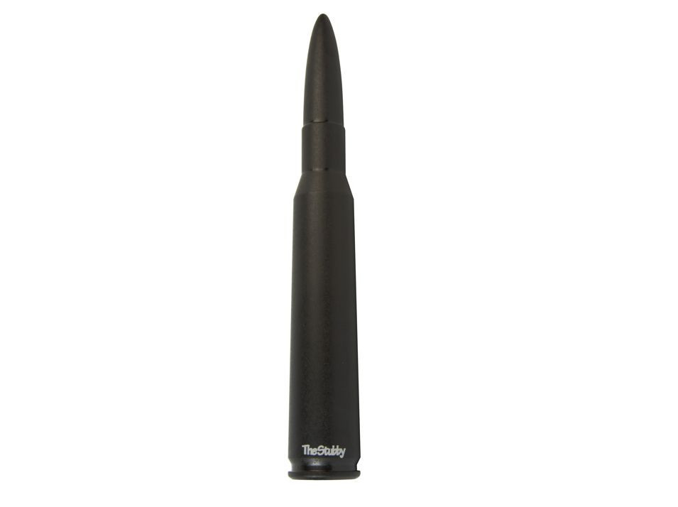 4-3/4 Inch Short Black Stubby Antenna Mast For 2007-2018 GMC Sierra Trucks - Aluminum, Direct Fit