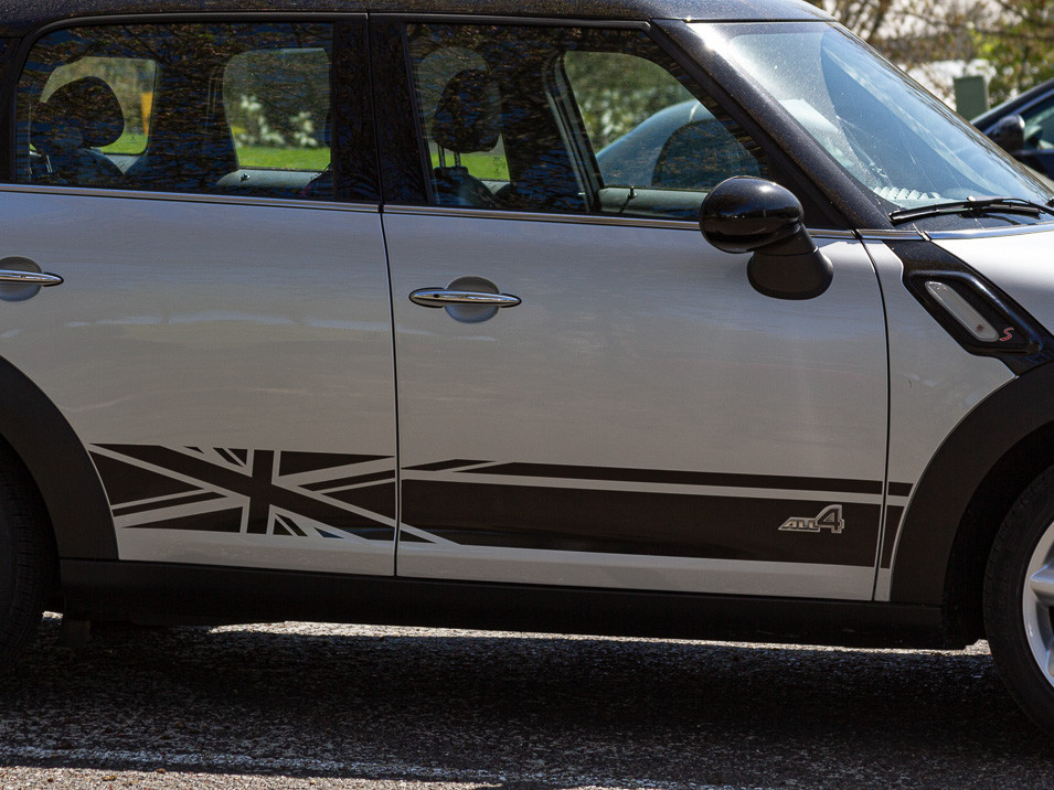Mini R60 Decals Decal Sets for MINI Countryman R60 2011 to 2016 All4 Union Jack Side ...