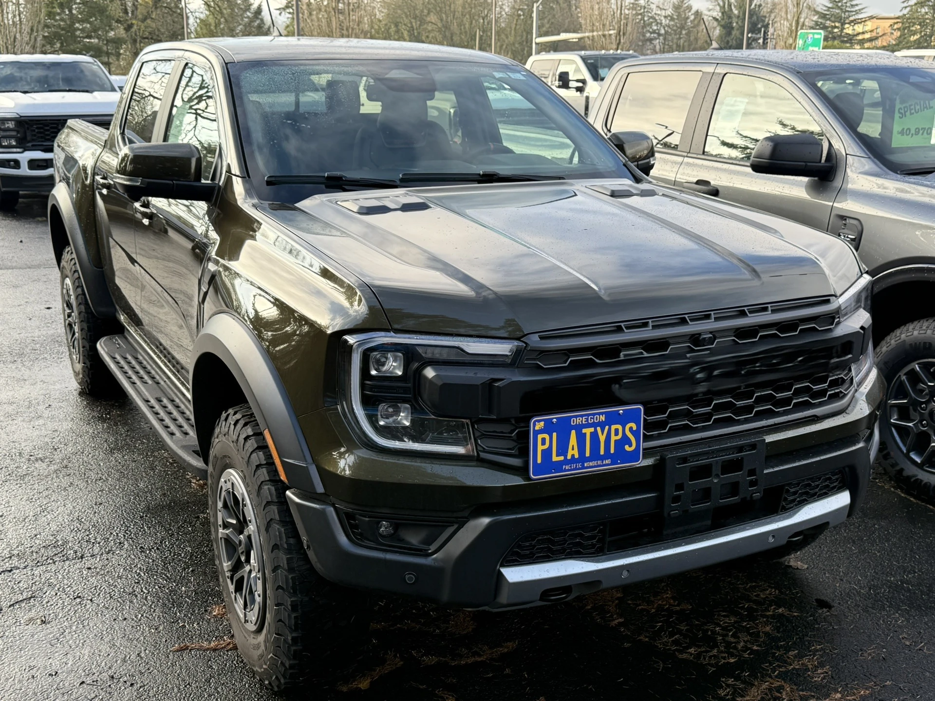 The Platypus License Plate Mount for Ford Ranger 5th Gen 2019 to 2025 ...