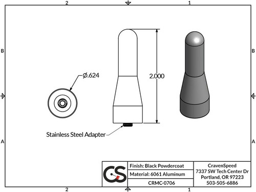 The Stubby Antenna for Buick Encore GX 2nd gen 2020 to 2025 Junior